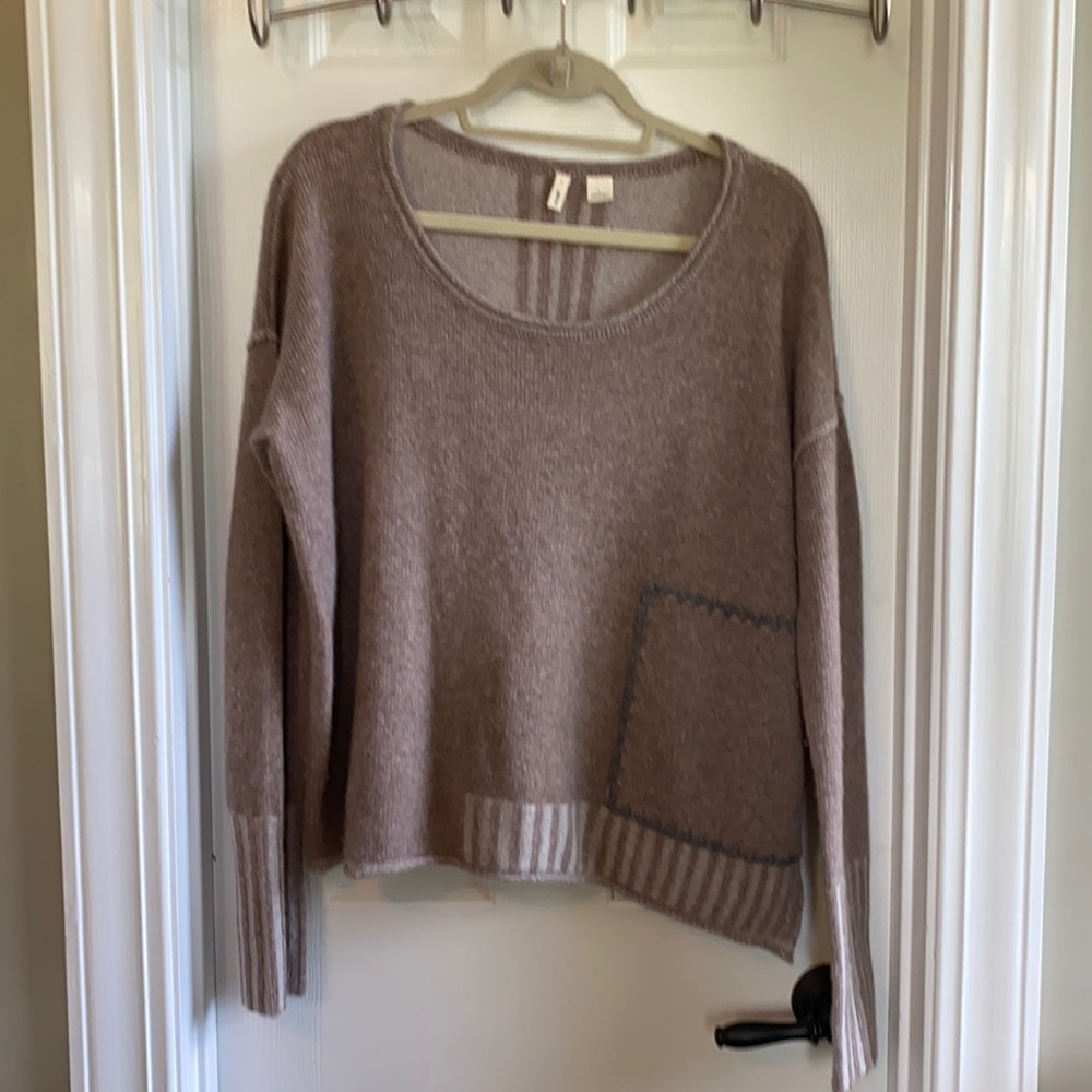 Moth Tan oversized 100% CASHMERE sweater
